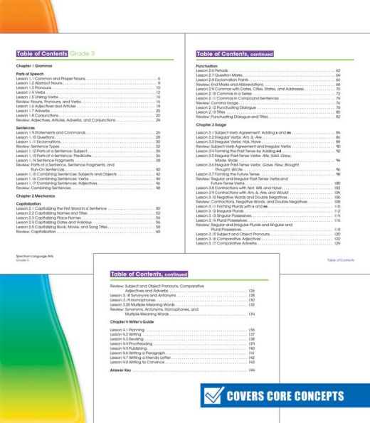 Spectrum Language Arts, Grade 3