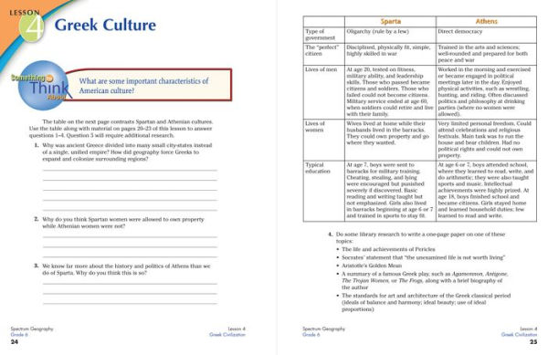 Spectrum Geography, Grade 6: The World