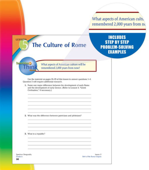 Spectrum Geography, Grade 6: The World