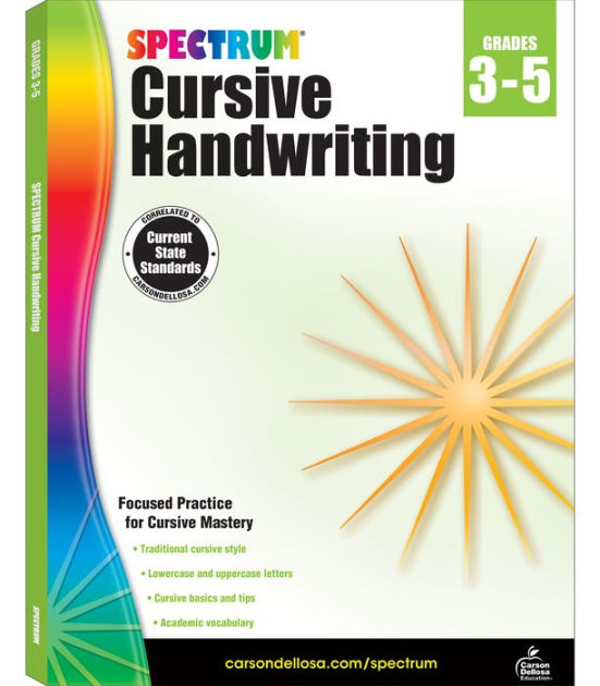 Cursive Handwriting Practice for Kids: Learning Cursive with Alphabet and  Words Tracing and Writing. Great for 8-9 year old. Grade 3 and Grade 4  (Paperback)