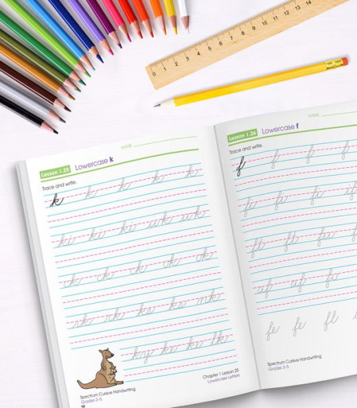 Spectrum Cursive Handwriting, Grades 3 - 5