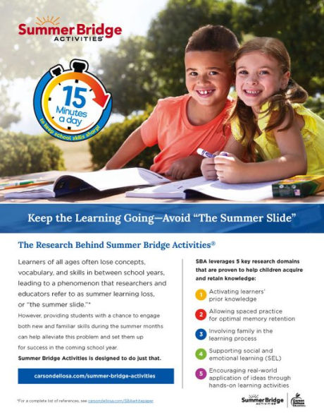 Summer Bridge Activities, Grades 1 - 2: Bridging Grades First to Second