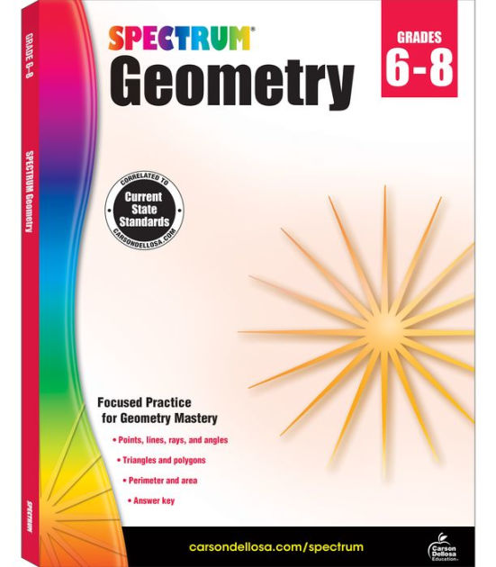 Spectrum Geometry, Grades 6-8 By Spectrum, Paperback 