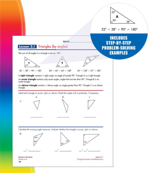 Spectrum Geometry, Grades 6-8