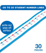 Title: -20 to 20 Student Number Lines, Author: Carson Dellosa Education