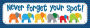 Parade of Elephants Bookmarks