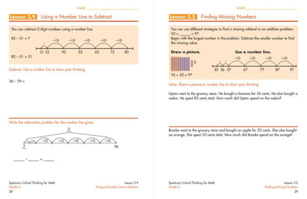 Spectrum Critical Thinking for Math, Grade 2