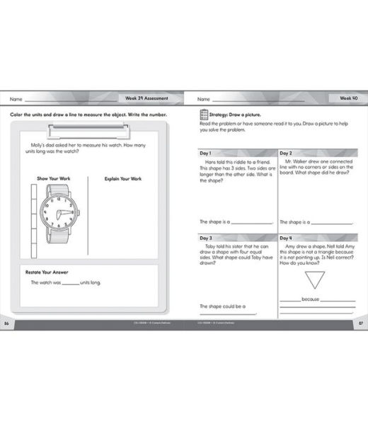 Problem Solving 4 Today, Grade K: Daily Skill Practice