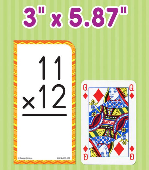 Multiplication All Facts through 12 Flash Cards