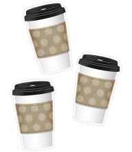 Industrial Cafe To-Go Cup Cut-Outs