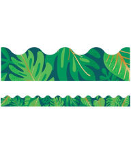 Title: One World Tropical Leaves Scalloped Bulletin Board Borders, Author: Carson Dellosa Education