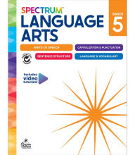 Title: Spectrum Language Arts Workbook, Grade 5, Author: Spectrum