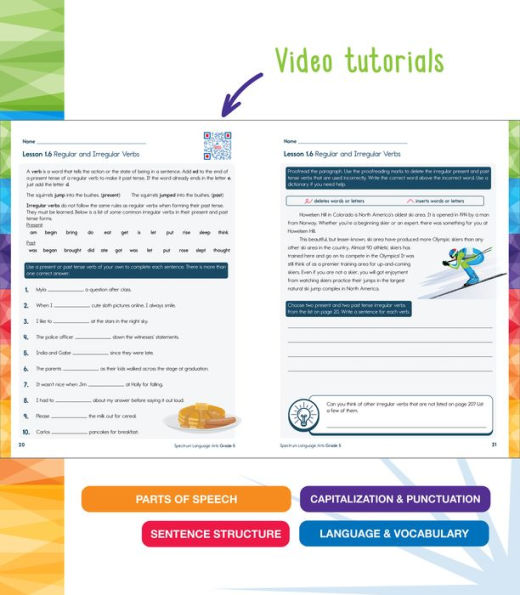 Spectrum Language Arts Workbook, Grade 5