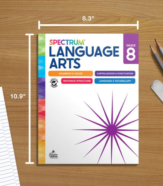 Spectrum Language Arts Workbook, Grade 8