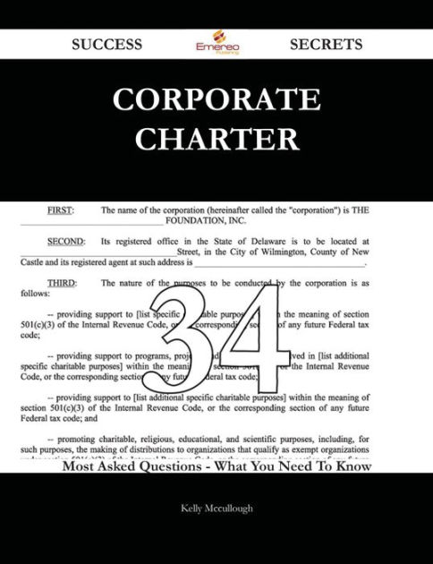 What Is A Corporate Charter Number