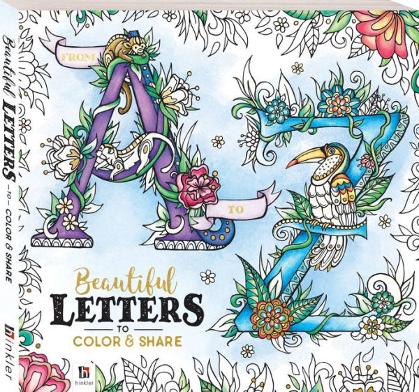 From A to Z: Beautiful Letters to Color and Share