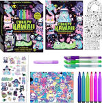 Alternative view 3 of Super Kaleidoscope Coloring Kit: Kreepy Kawaii