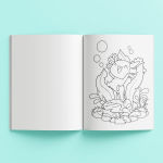 Alternative view 5 of Axolotls and Friends Coloring Set with Lap Desk