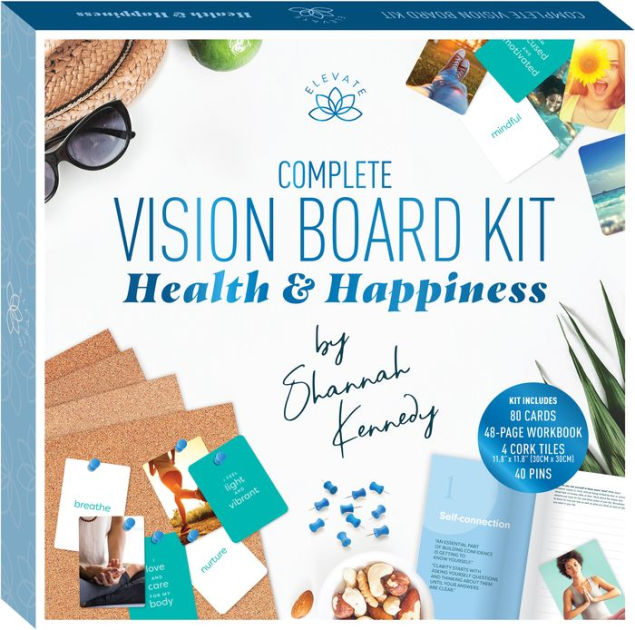  Vision Board Book 2.0 & Vision Board Kit Bundle : Health &  Household