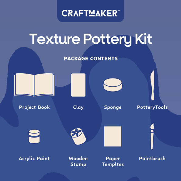 CraftMaker - Textured Pottery Kit