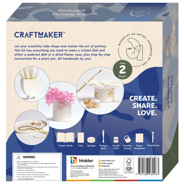 CraftMaker - Textured Pottery Kit