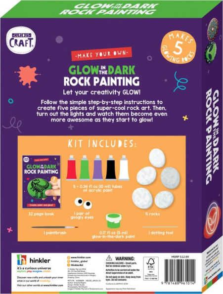 Curious Craft Glow-in-the-Dark Rock Painting