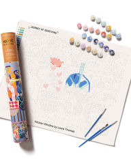 Title: Kitchen Window Paint by Numbers Kit & Canvas - DIY Adult Craft Kit - Artist Designed, Author: Journey of Something
