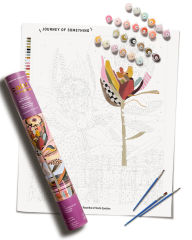 Title: Two Proteas Paint by Numbers Kit & Canvas - DIY Adult Craft Kit - Artist Designed, Author: Journey of Something