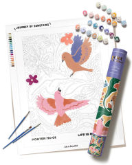Title: Life is Beautiful Paint by Numbers Kit & Canvas - DIY Adult Craft Kit - Artist Designed, Author: Journey of Something