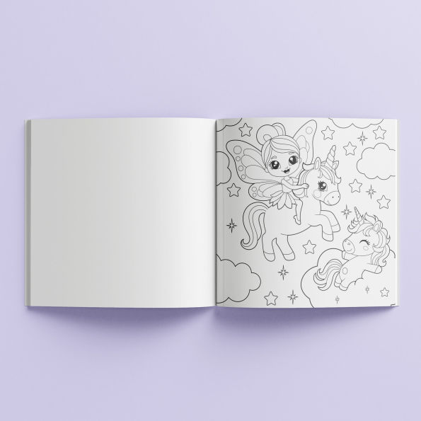 Kaleidoscope Coloring Book Unicorn Magic