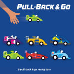 Alternative view 6 of Pull Back & Go Racing Cars