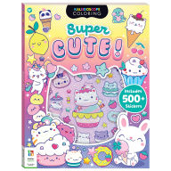 Title: Kaleidoscope Super Cute Sticker Coloring Book, Author: Hinkler