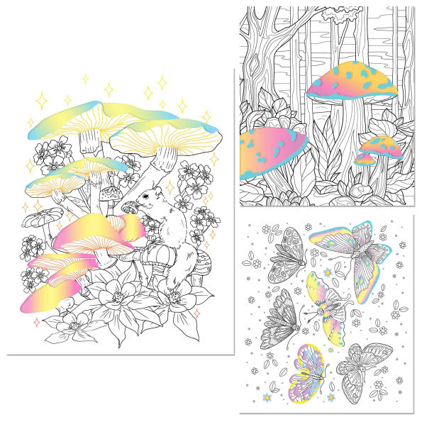 Pop Velvet Botanicals Coloring Kit