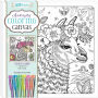 Artmaker Artist's Coloring Canvas: Lovely Llama