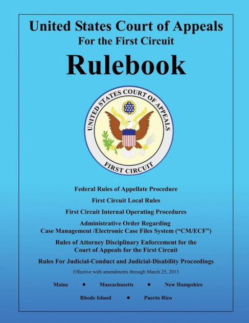 Rulebook: United States Court Of Appeals: For The First Circuit By ...