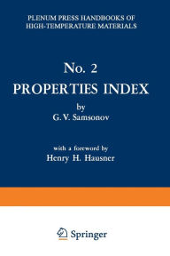 Title: Properties Index, Author: G. V. Samsonov