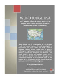 Title: Word Judge USA: The Complete American English Word List for Popular Word Games Approved by Wgpo (Word Game Players Organization), Author: Maliha Mendoza Mahmood