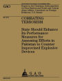Combating Terrorism: State Should Enhance Its Performance Measures for Assessing Efforts in Pakistan to Counter Improvised Explosive Devices