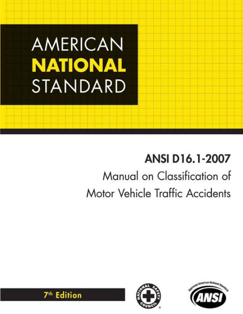 Manual On Classification Of Motor Vehicle Traffic Accidents By American ...