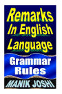 Remarks In English Language: Grammar Rules