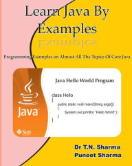 Learn Java by Examples: Exaples on almost all the topics of Core Java