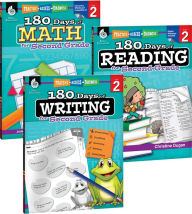 Title: 180 Days of Reading, Writing and Math for Second Grade 3-Book Set, Author: Christine Dugan