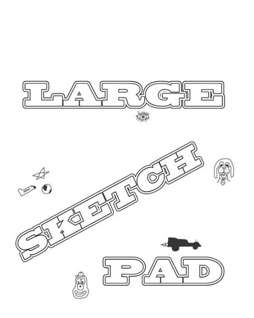 extra large sketch pad