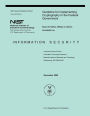 Guideline for Implementing Cryptography in the Federal Government: Information Security