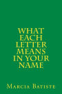 What Each Letter Means in Your Name