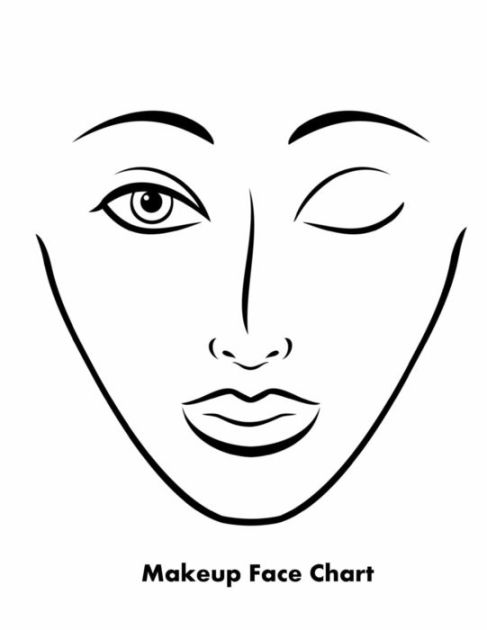 Makeup Face Chart By Sarie Smith - Makeup Face Chart Makeup Face Chart By Sarie Smith - Makeup Face Chart