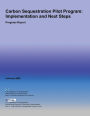 Carbon Sequestration Pilot Program: Implementation and Next Steps- Progress Report