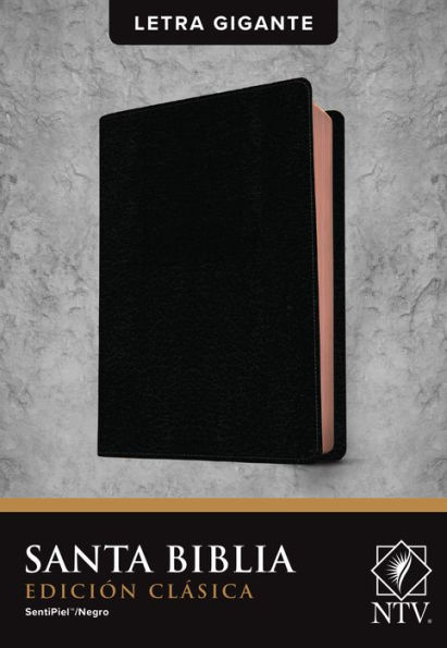 Santa Biblia NTV, Edición clásica, letra gigante (SentiPiel, Negro, Índice, Letra Roja)