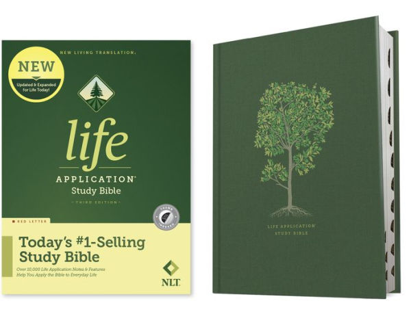 NLT Life Application Study Bible, Third Edition (Hardcover, Indexed, Red Letter)