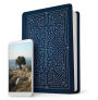 Filament Bible NLT (LeatherLike, Blue, Indexed): The Print+Digital Bible
